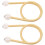 10Pcs Yellow Curtain Holding Straps Polyester Silk Decorative Rope 1