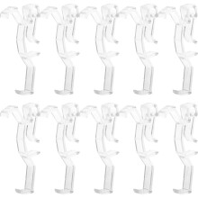 100Pcs Transparent Blind Clips Plastic Valance Clamp Set
