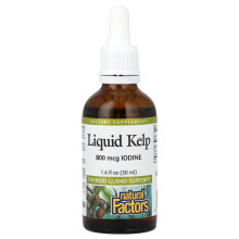 Natural Factors, tekutý kelp, 800 mcg, 1,6 fl oz (50 ml)