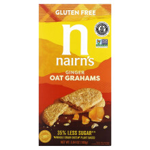 Nairn's, Oat Grahams, Bez Glutenu, Ingver, 5,64 oz (160 g)