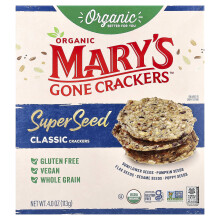 Mary's Gone Crackers, Crackers di Semi Organici, Classici, 4 oz (113 g)