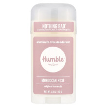 Humble Brands, Deodorant Fără Alumin, Rosă Marocană, 2,5 oz (70 g)