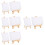 8Ensembles Chevalets De Toile Mini Bois Beige Pour Usage 8