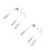 2Ensembles Fourchette Métal Anglé Ergonomique Argenté 11