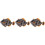 3Pcs Light Brown Simulation Fish Model Plastic Animal Figure for Decor 6