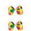 2Pièces Grand Nœud Clown Satin Décoration 5