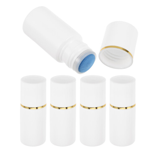 15Pcs Travel White Plastic Sponge Head Applicator Bottles