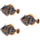 3Pcs Light Brown Simulation Fish Model Plastic Animal Figure for Decor 9