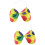 2Pièces Grand Nœud Clown Satin Décoration 7
