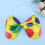 2Pièces Grand Nœud Clown Satin Décoration 8