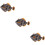 3Pcs Light Brown Simulation Fish Model Plastic Animal Figure for Decor 11