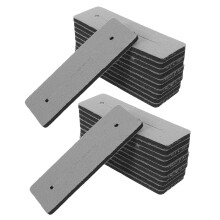 40Pcs Grey Heat-Resistant Rubber Pads for Professional Hair Styling
