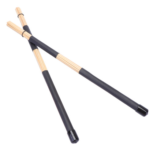 3Paren Zwarte Drumsticks Met Rubber Handgreep Voor Percussie