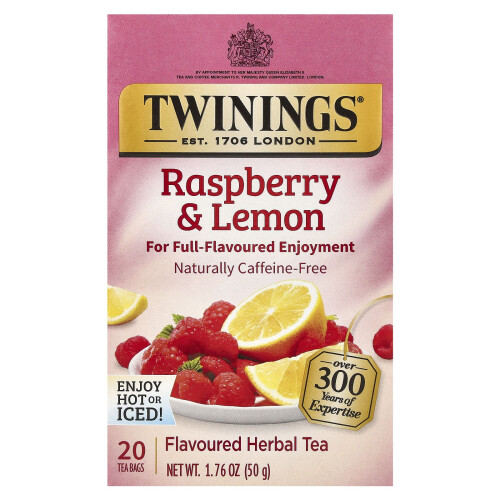 Twinings Twinings, Tè Erettile, Fragola e Limone, Senza Caffè, 20 Bustine, 1,76 oz (50 g)