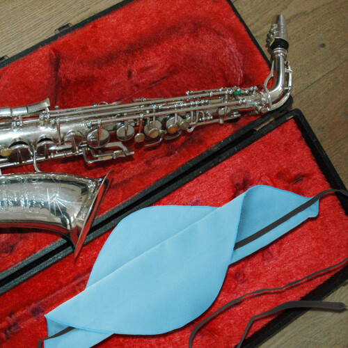 Chiffon Absorbant Bleu Pour Saxophone Et Flûte 2