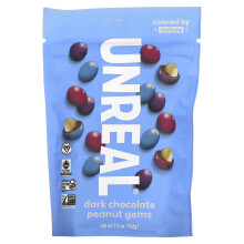 Unreal, Dunkle Schokolade Peanut Gems, 5 oz (142 g)