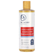 Dr. Jacobs Naturals, Rein Castille Eczema en Psoriasis Verlichting Lichaamsscrub, Geurloos, 16 oz (473 ml)