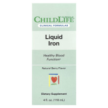 ChildLife Clinicals, Ferro Líquido, Fruta Natural, 4 fl oz (118 ml)