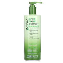 Giovanni, 2chic, Ultra-Fuktig Shampoo, För Torr, Skadad Hårfärg, Avocado + Olivolja, 24 fl oz (710 ml)