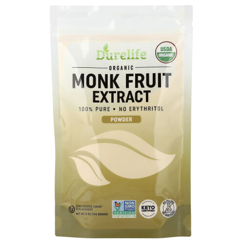 DURELIFE, Organic Monk Fruit Extract Powder, 5 oz (142 g)