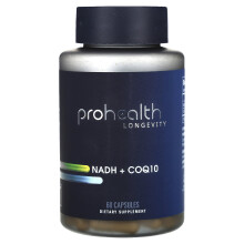 ProHealth Longevity, NADH + CoQ10, 60 Kapslí