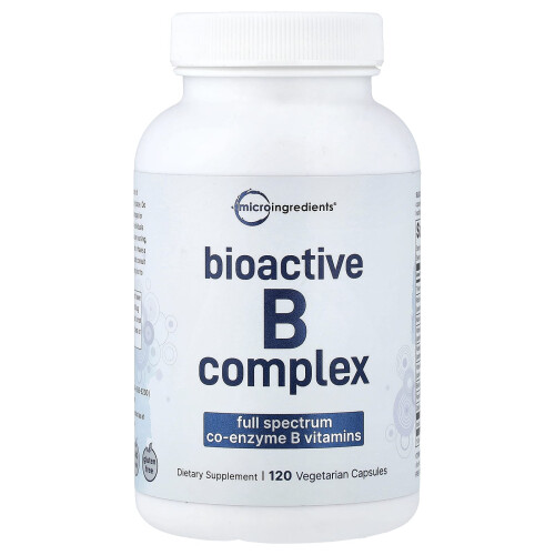 Micro Ingredients, Bioactive B Complex, 120 Vegetarian Capsules
