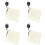 4Pièces Serviettes De Golf Blanches Réutilisables Avec Boucle Portable 5