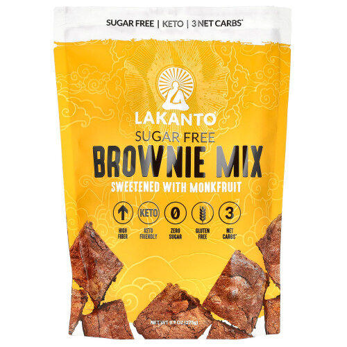 Lakanto, Brownie Mix, Sockerfritt, 9,7 oz (275 g)