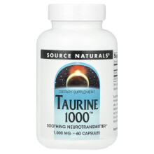 Source Naturals, Taurină 1000, 1,000 mg, 60 Capsule