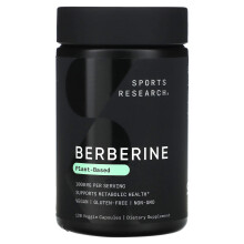 Sports Research, Berberin, 1.000 mg, 120 vegane Kapseln (500 mg pro Kapsel)