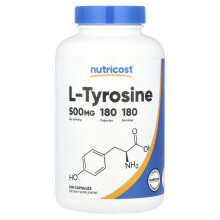 Nutricost, L-Tyrosine, 500 mg, 180 Capsules