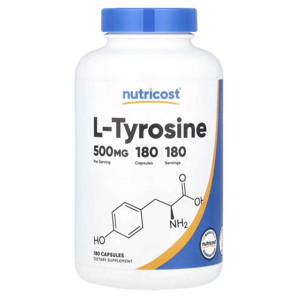 Nutricost , L-Tyrosine, 500 Mg, 180 Capsules
