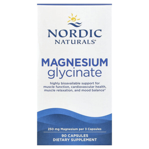 Nordic Naturals Nordic Naturals, Μαγνησιο Γλυκινάτη, 90 Φύλλα (83 mg ανά Φύλλο)