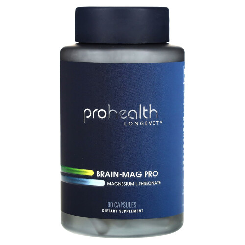 ProHealth Longevity, Brain-Mag Pro, Μαγνήσιο L-Threonate, 90 Capsules