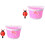 2Pièces Panier Enfant Rose Main Nœud 3