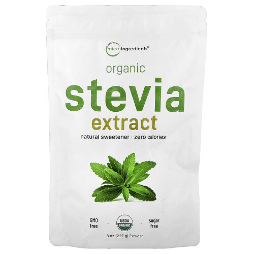 Micro Ingredients, Οργανικό Στεβία Εξτράκτ Πάουντερ, 8 oz (227 g)