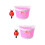 2Pièces Panier Enfant Rose Main Nœud 7