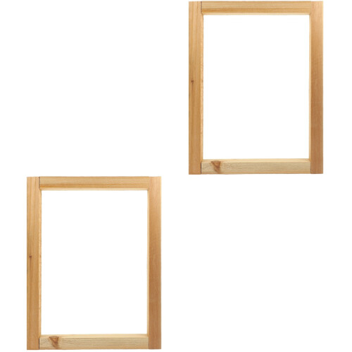 2Pièces Cadres En Bois Pour Impression Sérigraphique 2