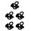 10Pièces Râtelier Sport Noir Support Mural Durable 4