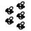 10Pièces Râtelier Sport Noir Support Mural Durable 5