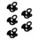 10Pièces Râtelier Sport Noir Support Mural Durable 6