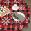 Christmas Round Tablecloth 60 Inch Buffalo Check Polyester 3