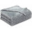 Fleece Blanket Twin Size 60 x 80 in Light Grey 5