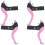 2Paires Poignées Enfant Rose Aluminium 8