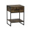 Modern Bedside Table - Rustic Brown 1