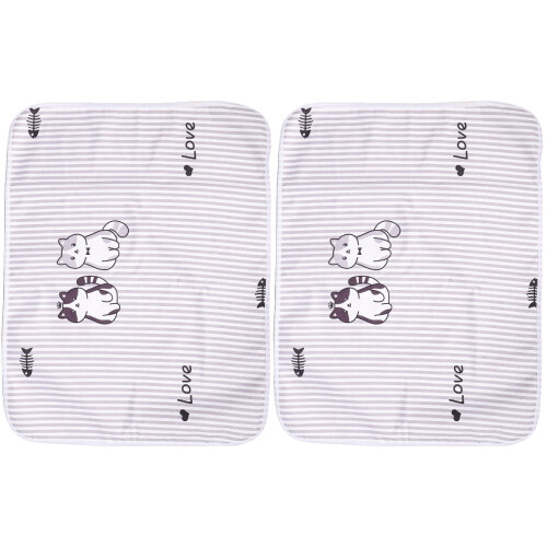 2Pièces Coussin De Lit Absorbant Coton Écologique Pour 2