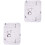 2Pièces Coussin De Lit Absorbant Coton Écologique Pour 4