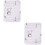 2Pièces Coussin De Lit Absorbant Coton Écologique Pour 7