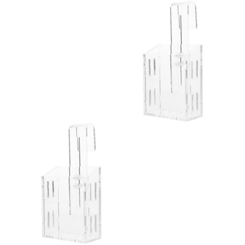 2Pièces Pot À Plantes Suspendu Transparent Pour Aquarium 2