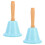 4Pièces Main Fer Manche Bois Cloche Décoration 3